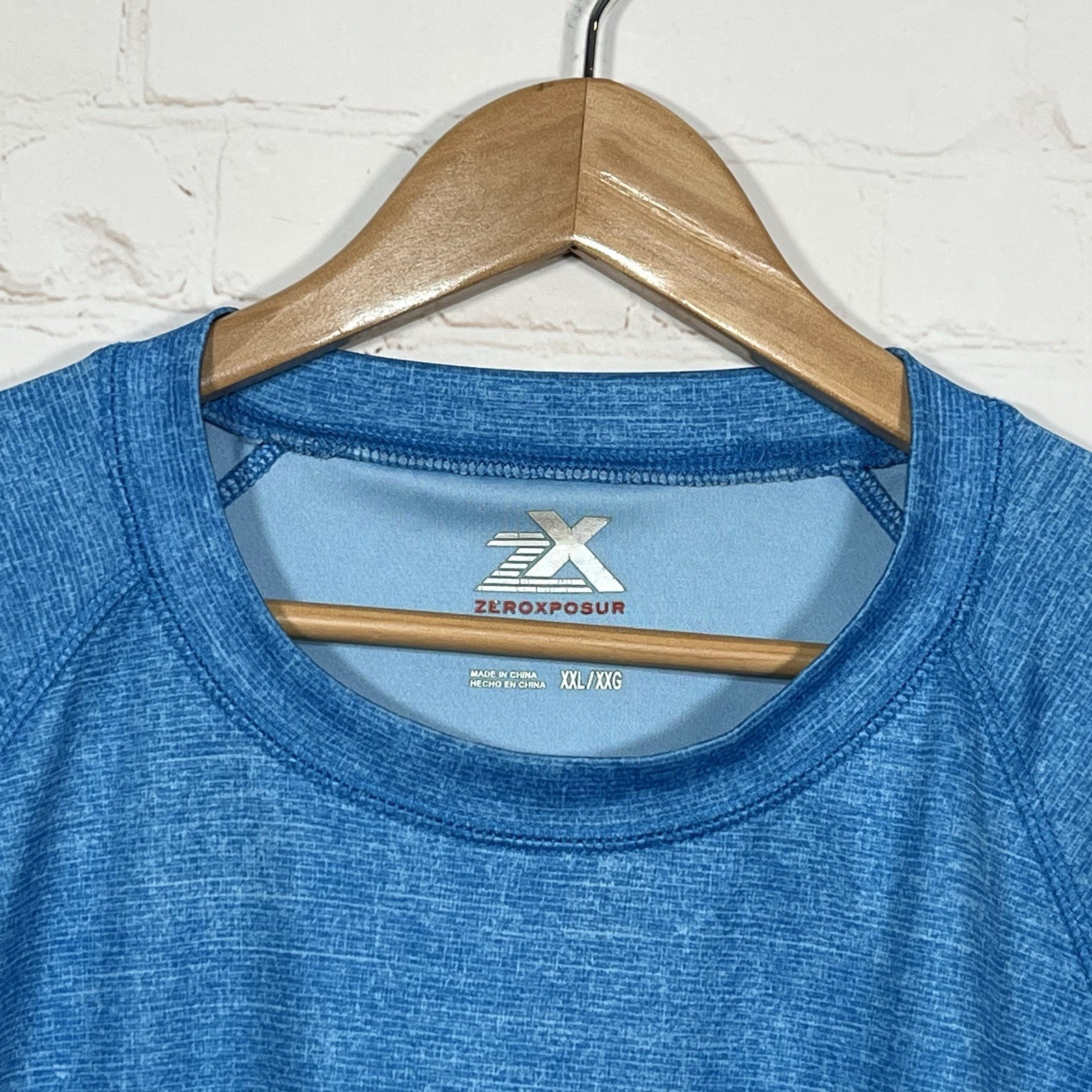 ZeroXposur Sun Protection Polyester T Shirt Mens Size XXL Blue Short Sleeve gallery