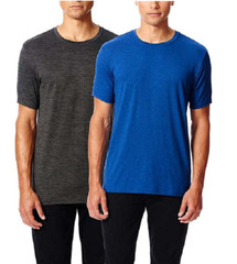 32 DEGREES Cool Men’s Crew neck Short Sleeve Shirt, 1,2 ,3 Shirt