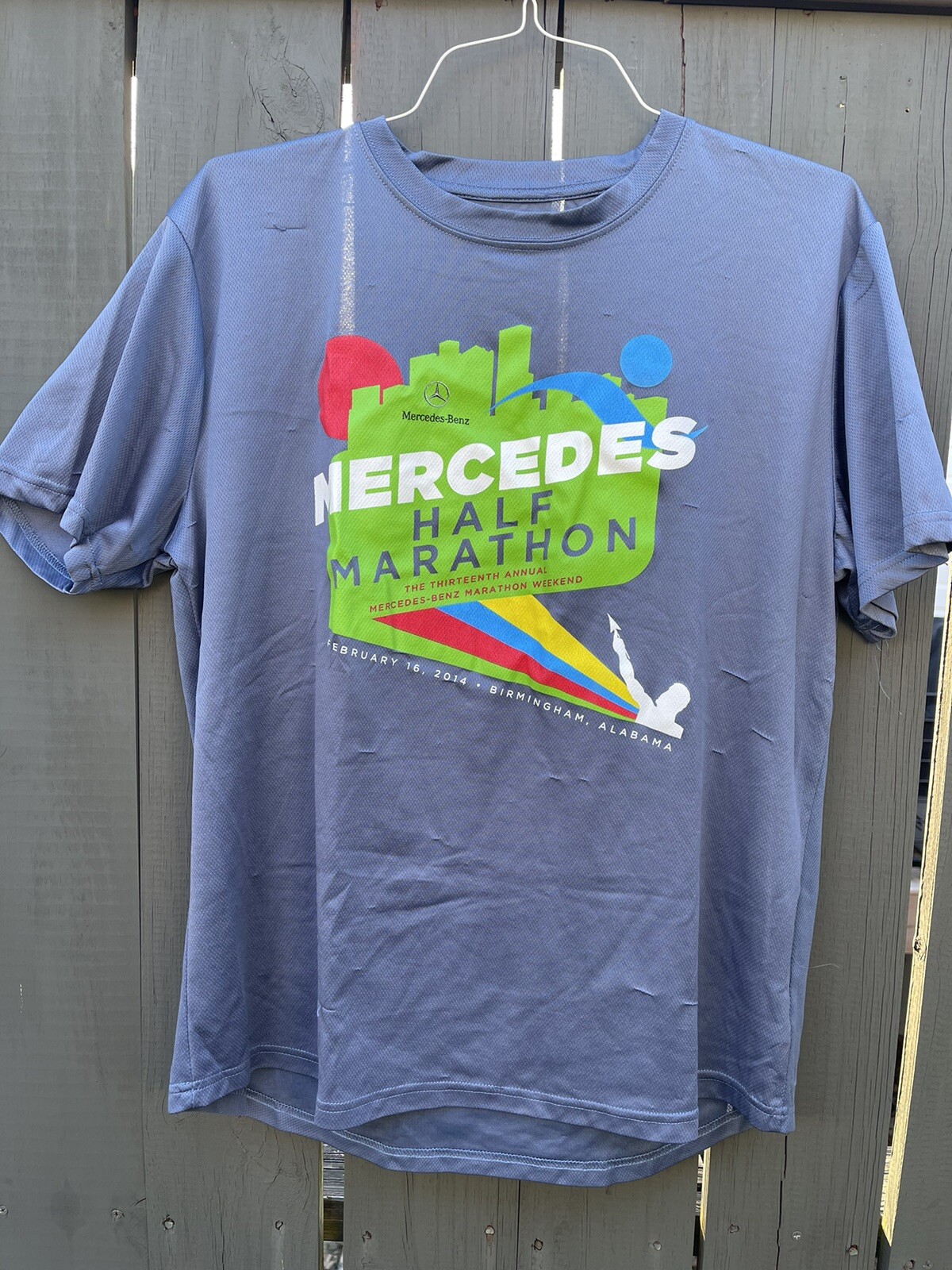 Mercedes Benz Half Marathon Race 2014 vintage T-shirt XL Birmingham AL