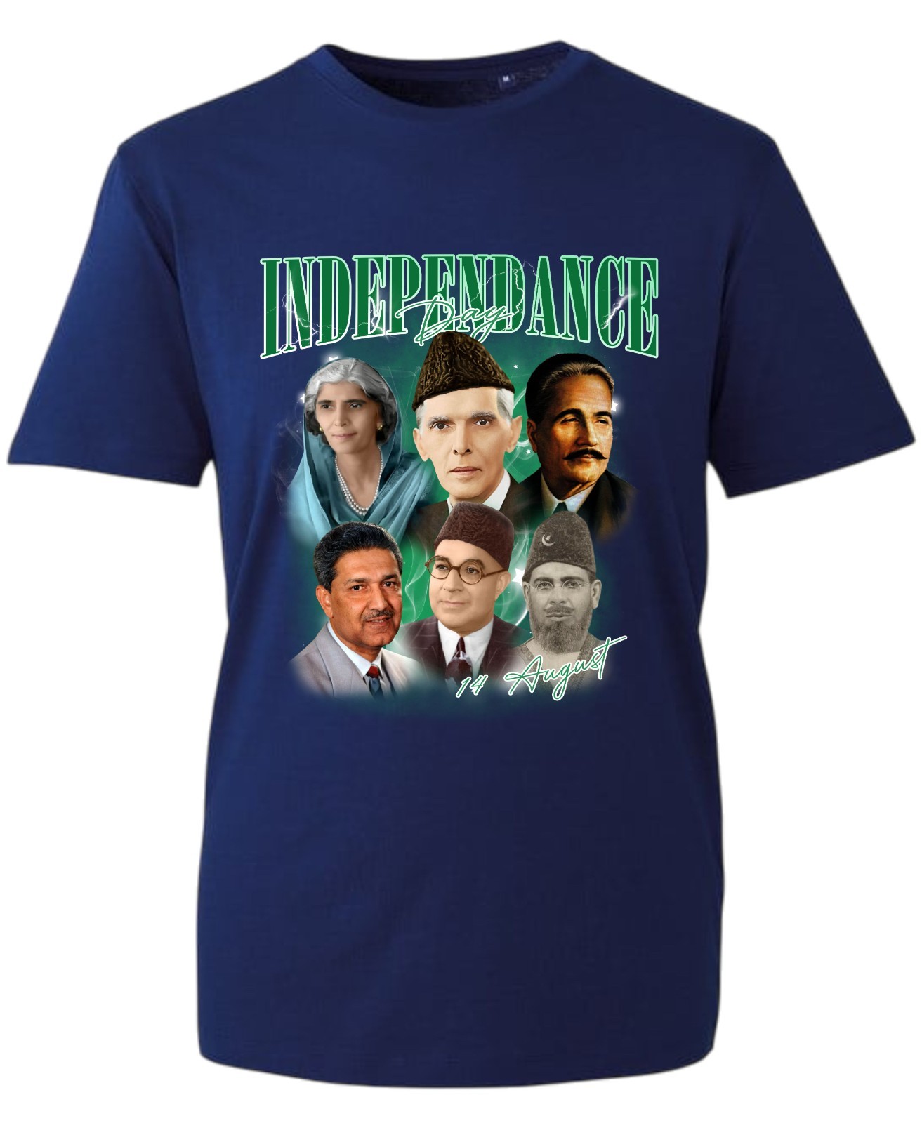 Founders of Pakistan Tshirt, Independence Day Tshirt,14 August Quaid e Azam Tee gallery