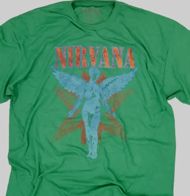 Unisex Adult Music t shirt -NIR-VANA -Heather Gray - music Tees - gallery