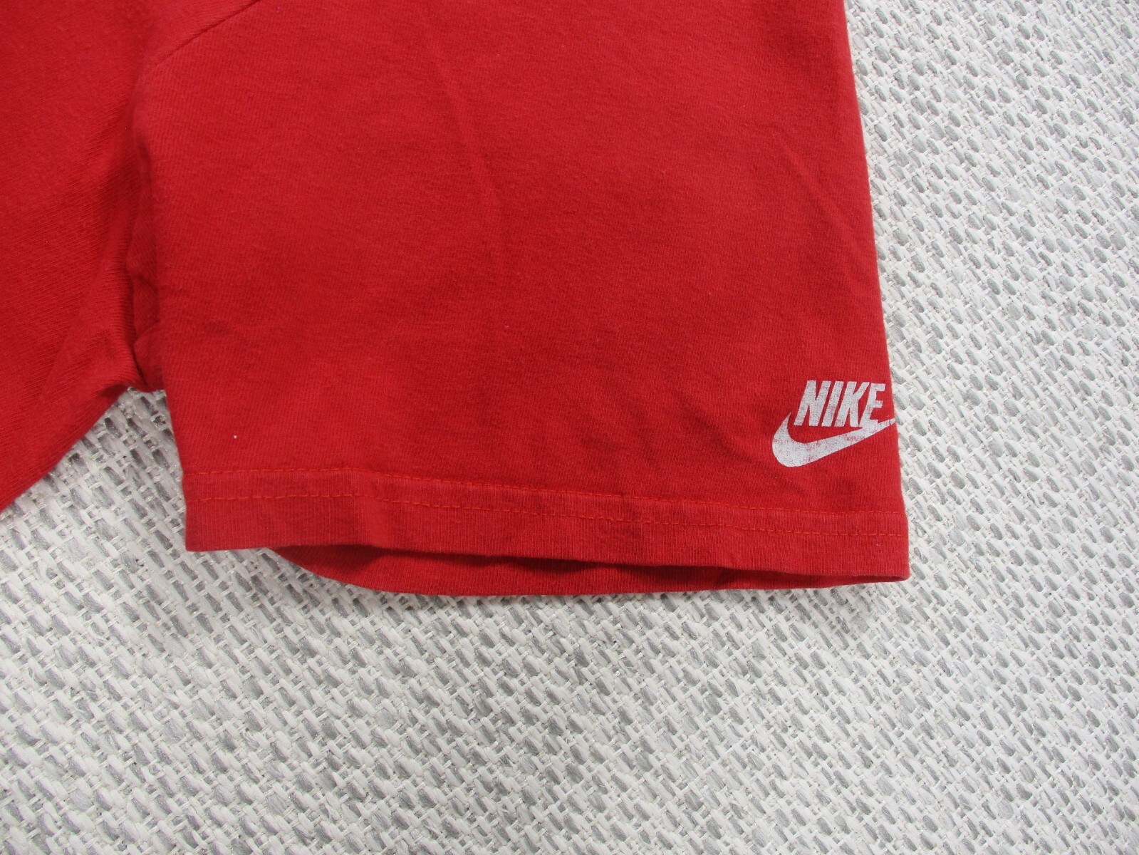 VTG Nike Shirt Mens XL Nike Gray Tag Red Abstract Print Sports Casual 80's gallery