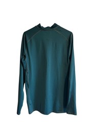 DULUTH Alaskan Hardgear Alopex Mock Neck Base Layer Teal Blue Sz Large EUC