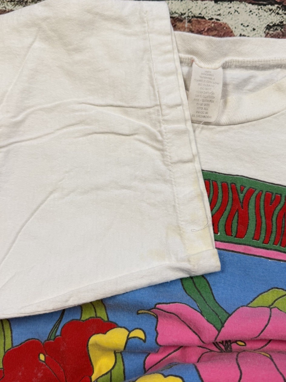 Vintage Floral Flowers Tropical Folk Art Heartland Apparel T-Shirt OSFA 80s 90s gallery