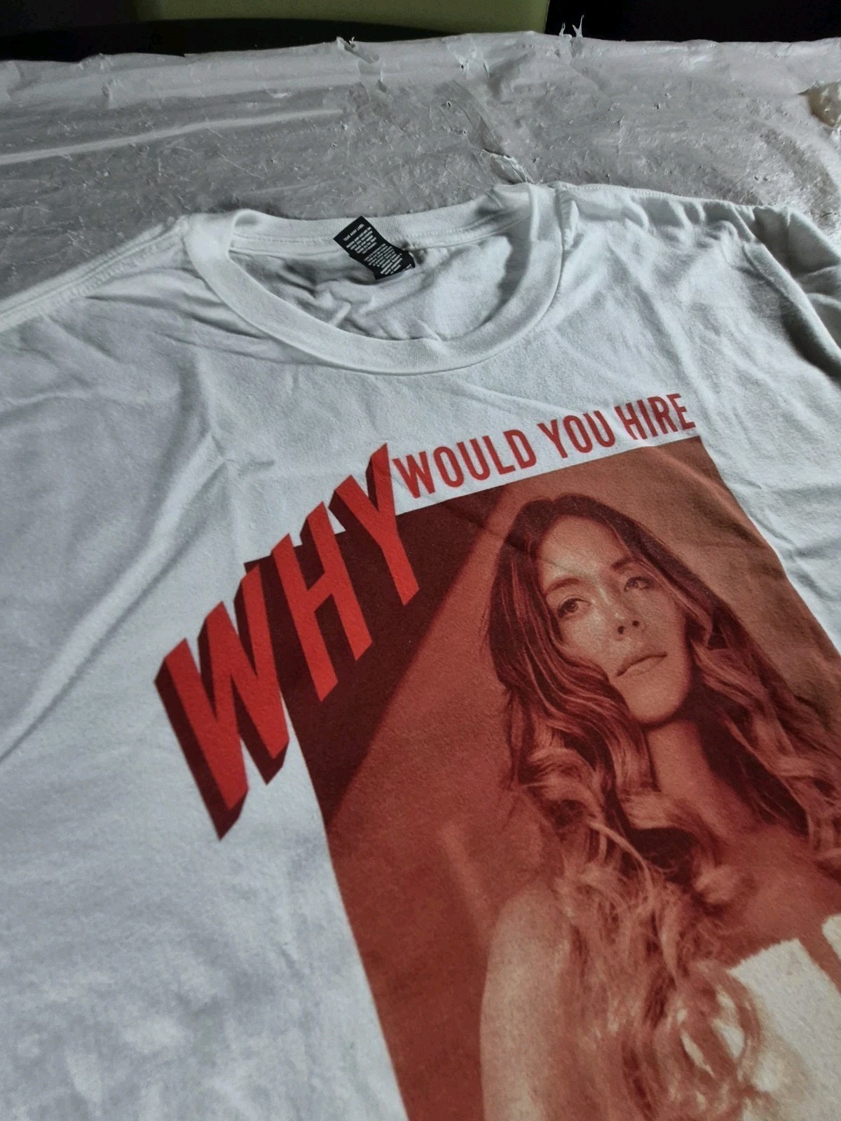The Housemaid Sydney Sweeney Cinemark Movie Promo White TShirt Size Medium gallery