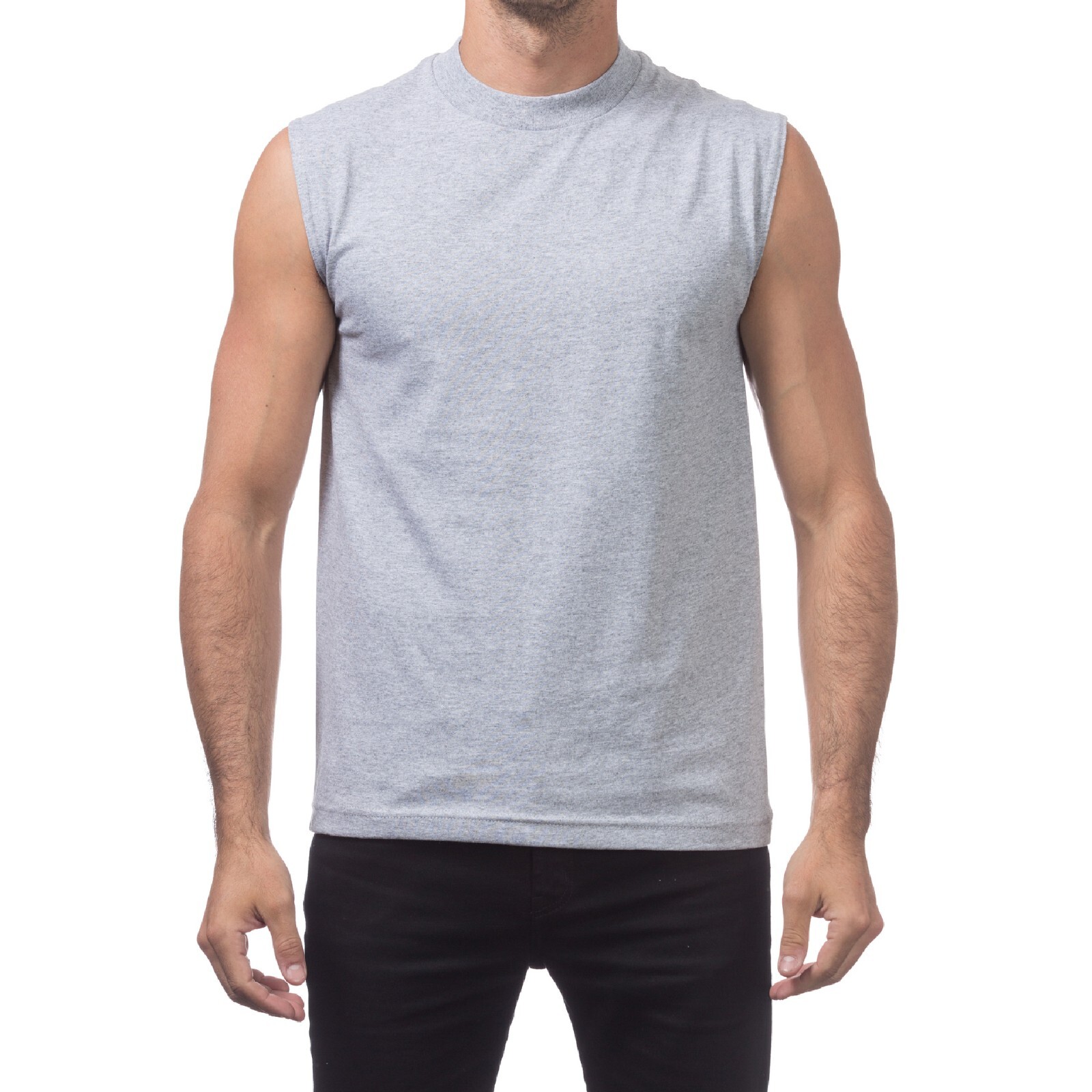 PROCLUB MENS COMFORT MUSCLE TEE PRO CLUB CASUAL SLEEVELESS TANK TOP GYM SUMMER gallery