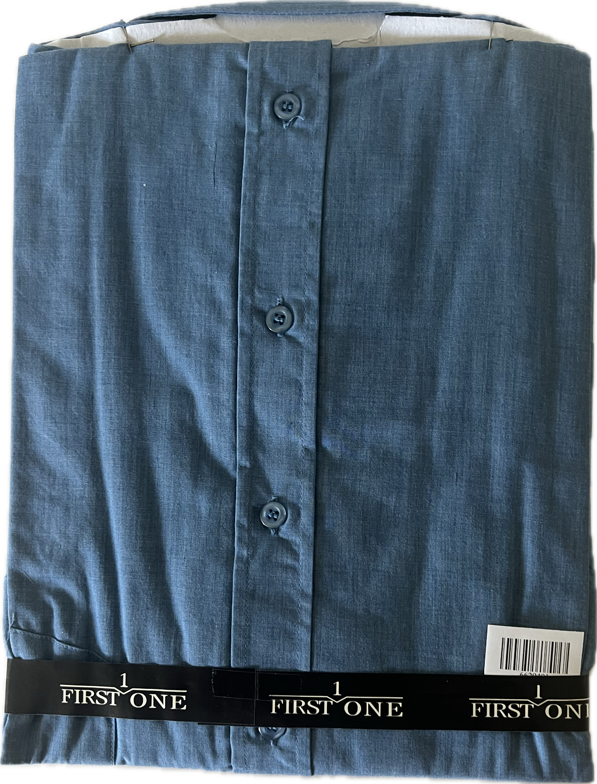 FIRST ONE men shirt blue size XL. gallery