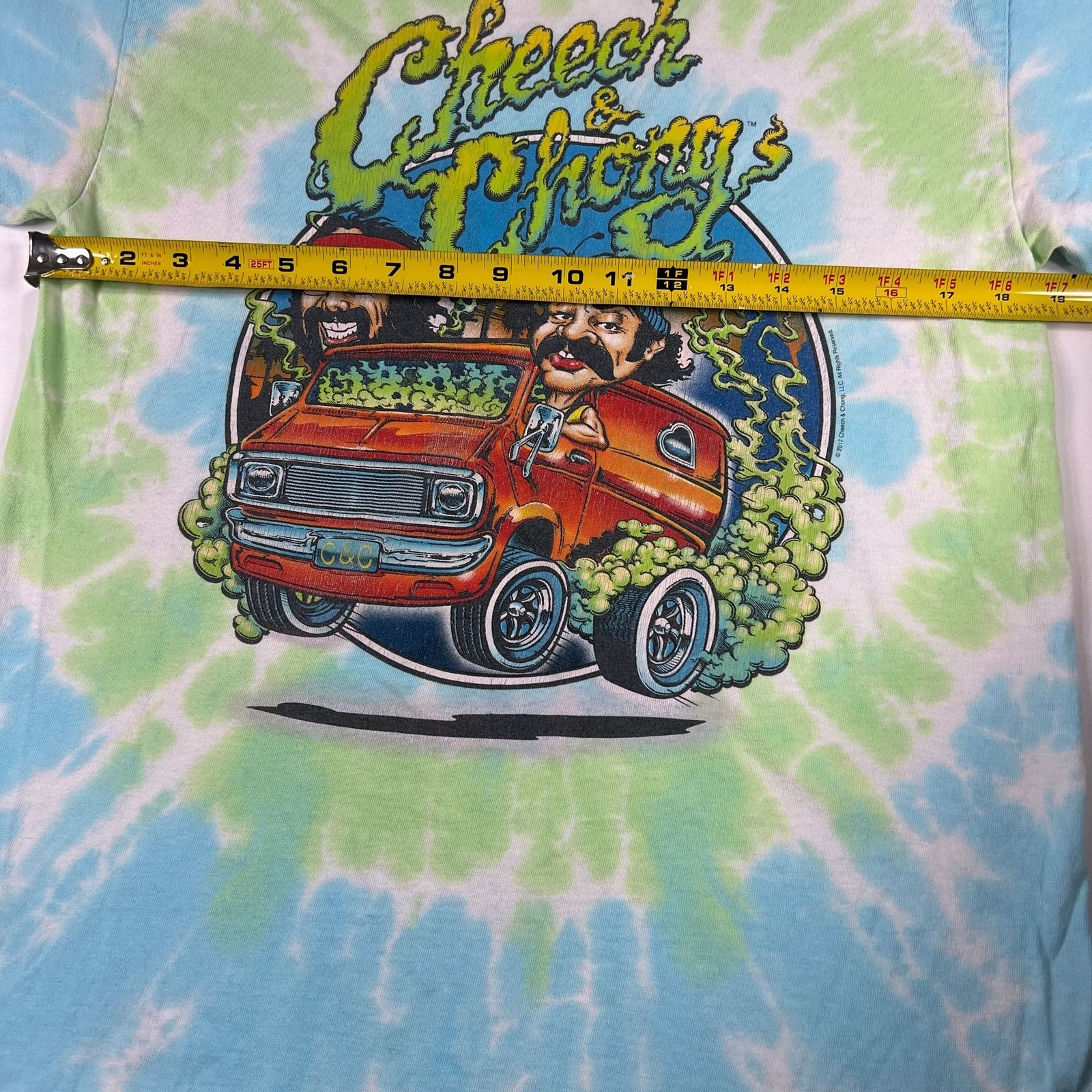 Liquid Blue Cheech & Chong Tie Dye T-Shirt Size M gallery