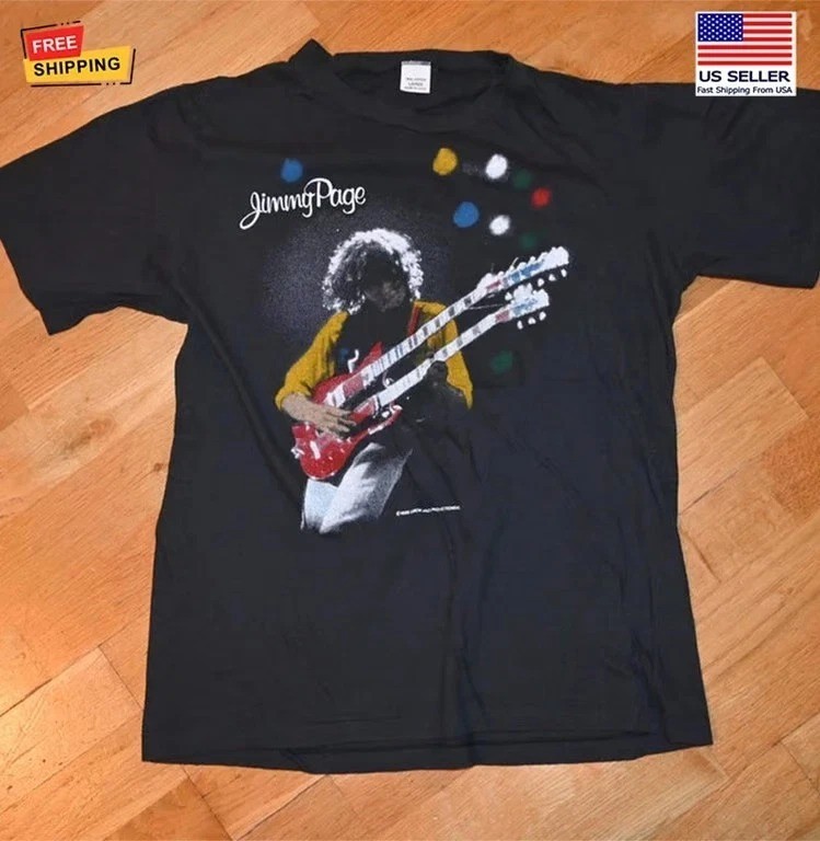 Vintage Jimmy Page T Shirt The Firm 1985 Concert Tour Tee All Size Reprinted