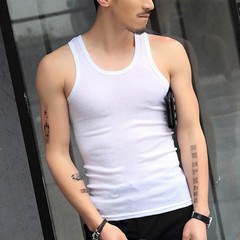 Vest Tank Bodybuilding Breathable Elastic Fitness Pullovers Solid Color