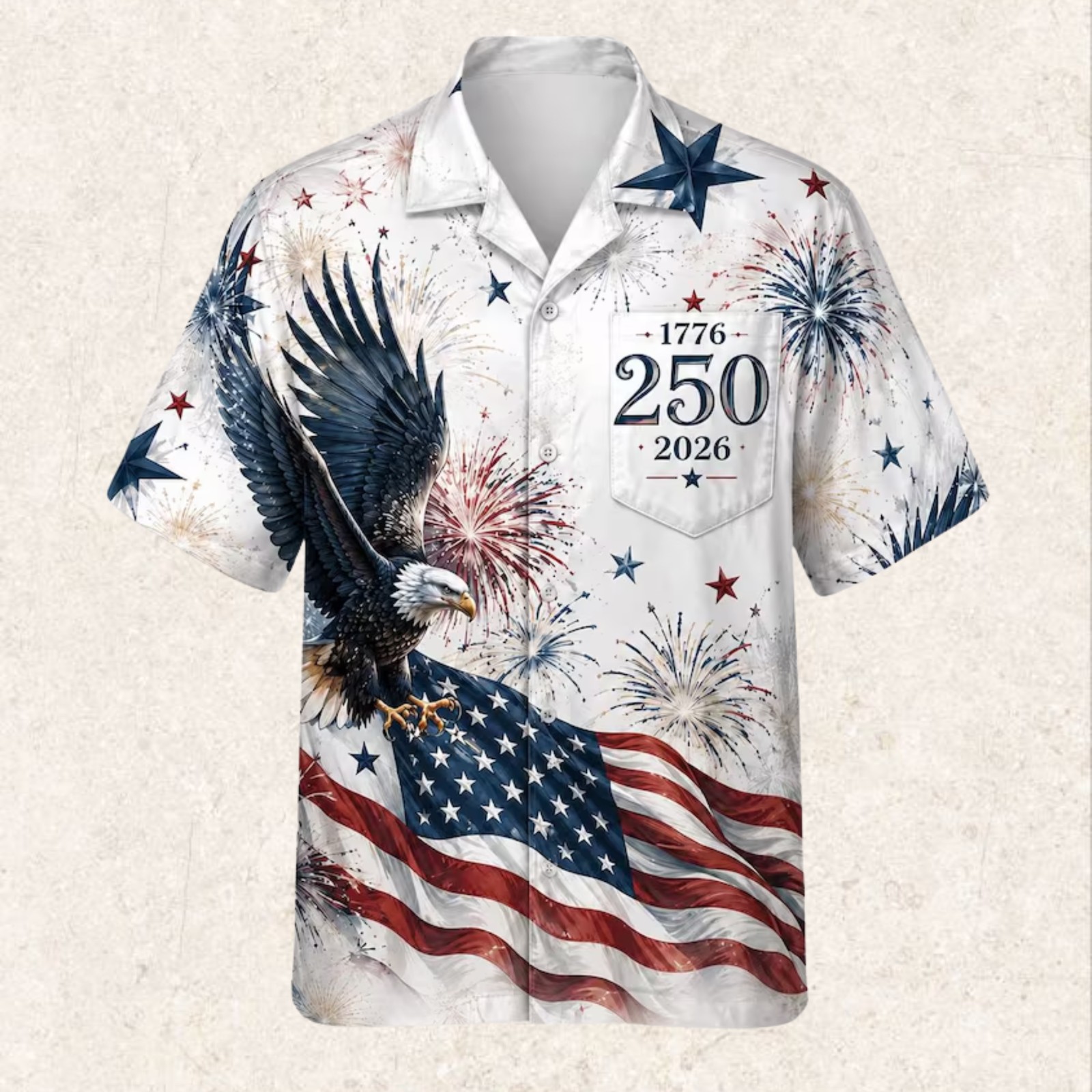 America 250th Anniversary Hawaiian Shirt gallery