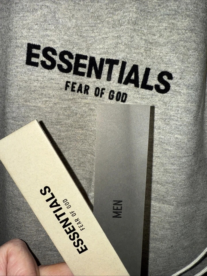 NWT FEAR OF GOD ESSENTIALS T-SHIRT SS22 "Dark Oatmeal" AUTHENTIC (SIZE XXS-XXL) gallery