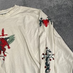 Vintage Hardtail Y2K LONG SLEEVE Chrome Hearts SZ XL DRAGON TIGER SWORD Shirt