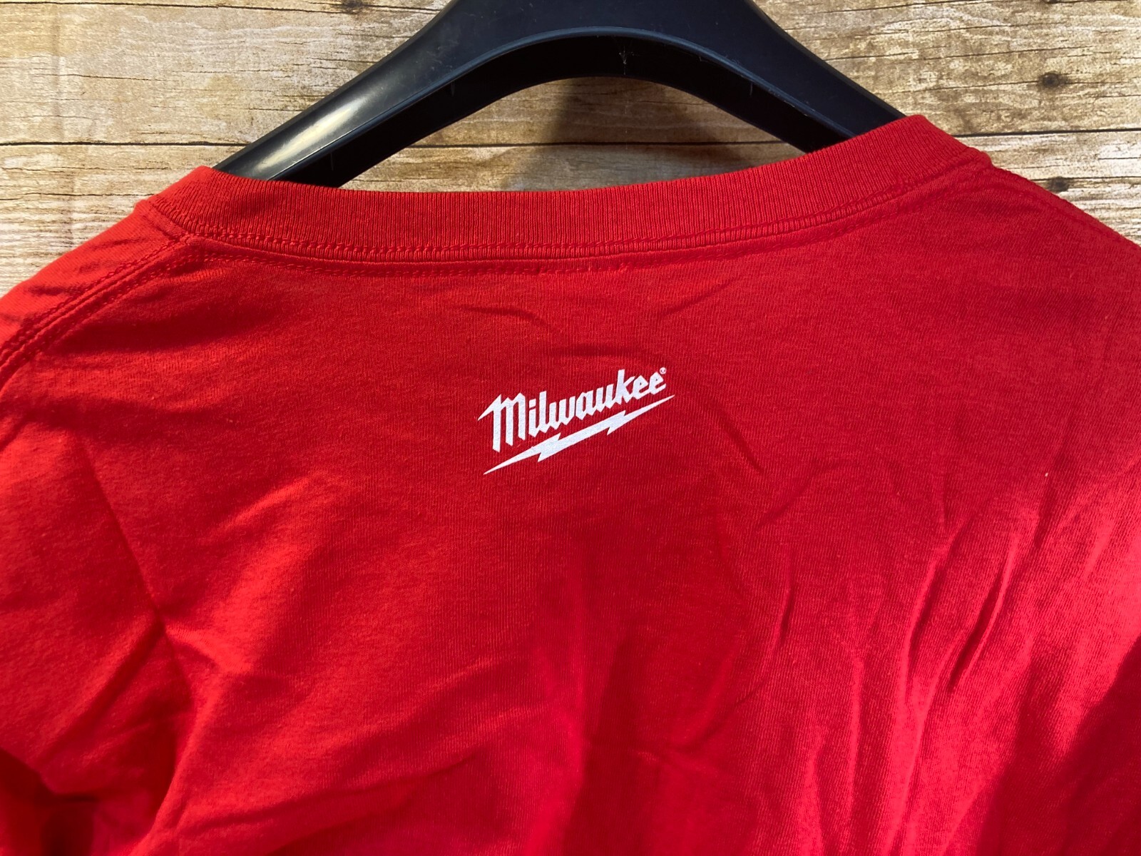 Milwaukee Tool T Shirt Tee Shirt Short Sleeve Red White Print Men's 3XL ⭐️NEW⭐️ gallery