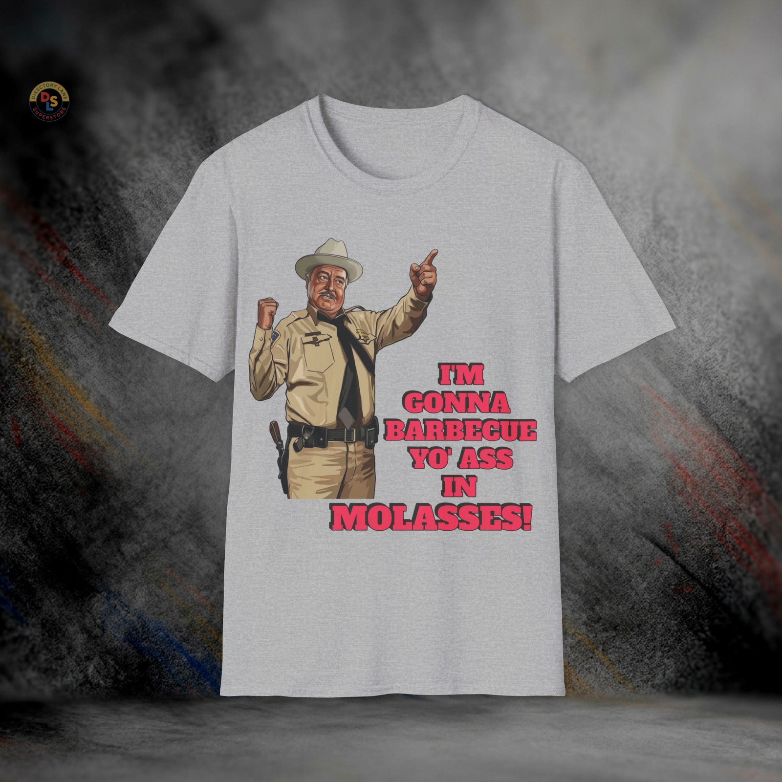 Buford T. Justice Barbecue Molasses Smokey & the Bandit T-Shirt | Softstyle Tee gallery