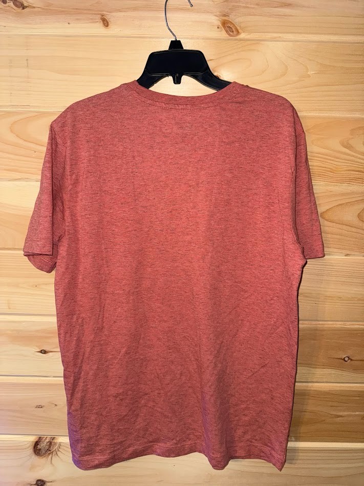 St Johns Bay Mens Medium Red HTR Short Sleeved Crewneck Tshirt With Pocket gallery