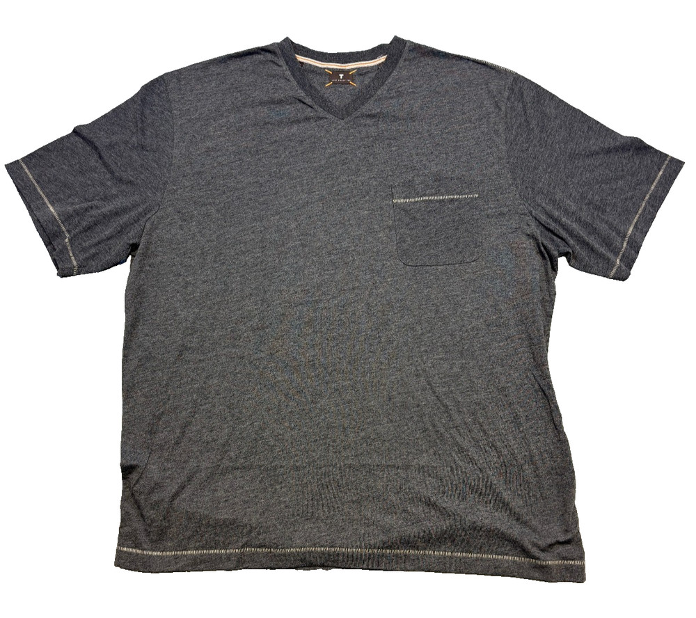 $95 New LEFT COAST TEE SHIRT Cotton Polyester Men’s 2XL XXL Charcoal V-NECK