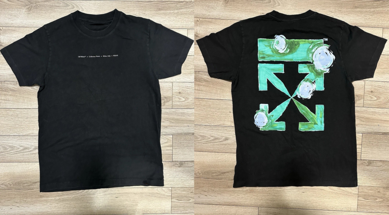 Off-White Black Tornado Arrows Tee Reprint Virgil Abloh Mens Streetwear S-5XL gallery