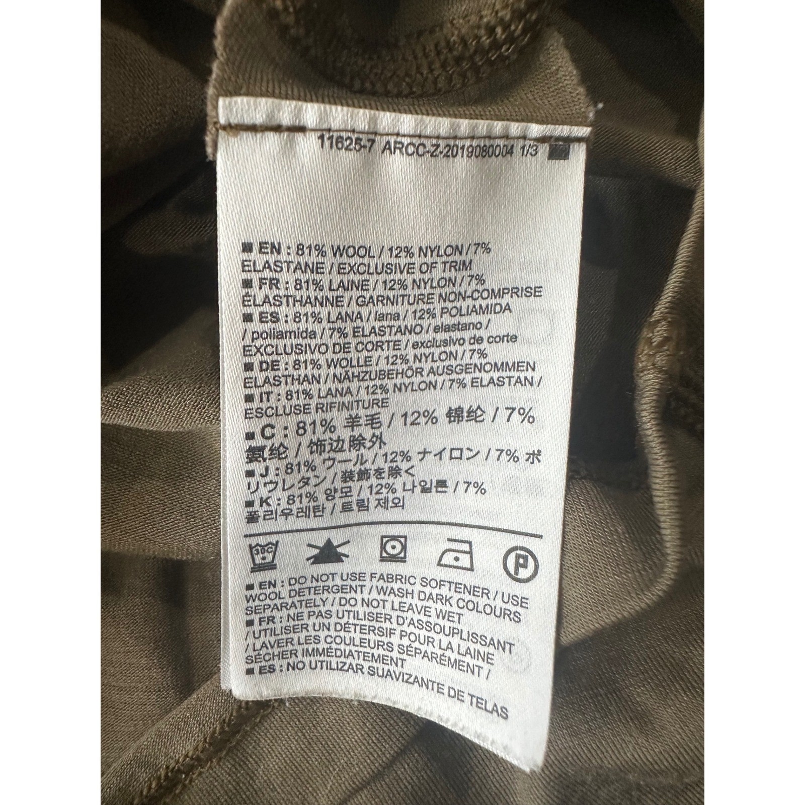 Arcteryx LEAF Cold WX T-Shirt AR Mens Large Crocodile Green Merino Wool 25789 gallery