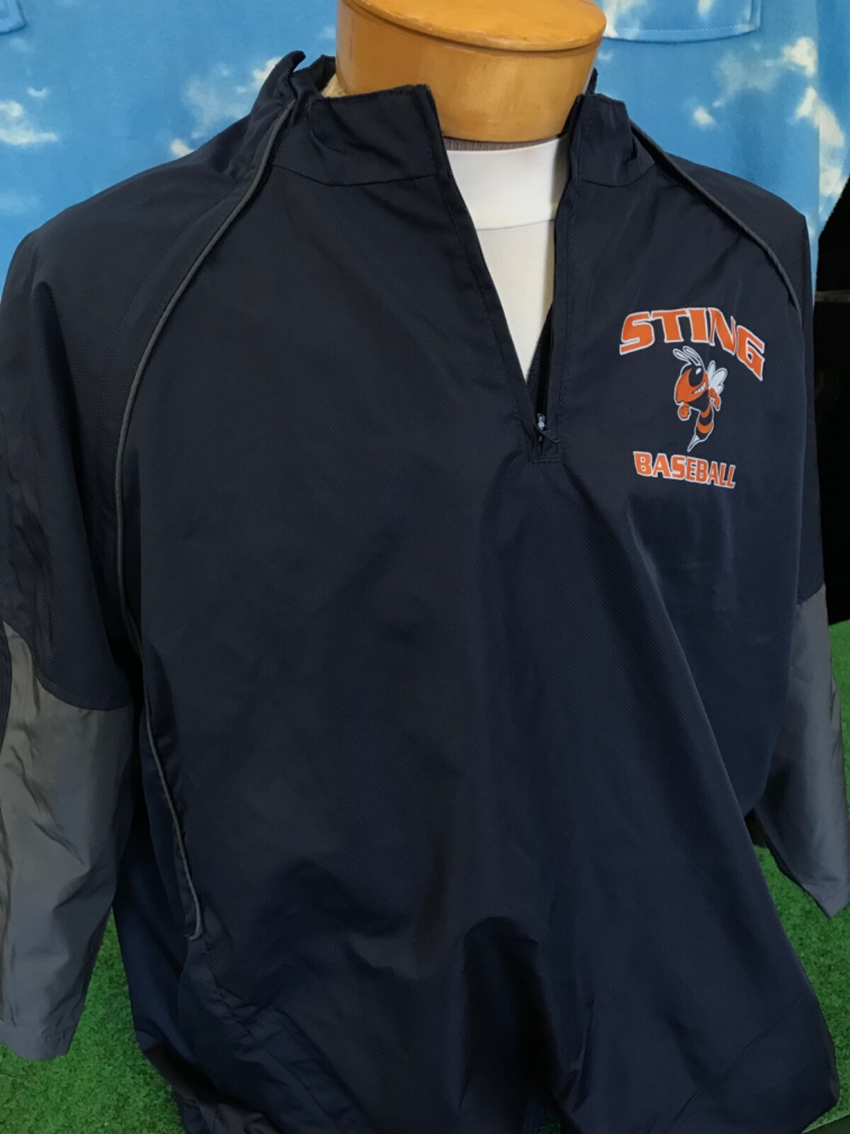 Bloomfield Sting Jacket Short Sleeves 2XL XXL Rawlings 1/4 Zip C20 gallery