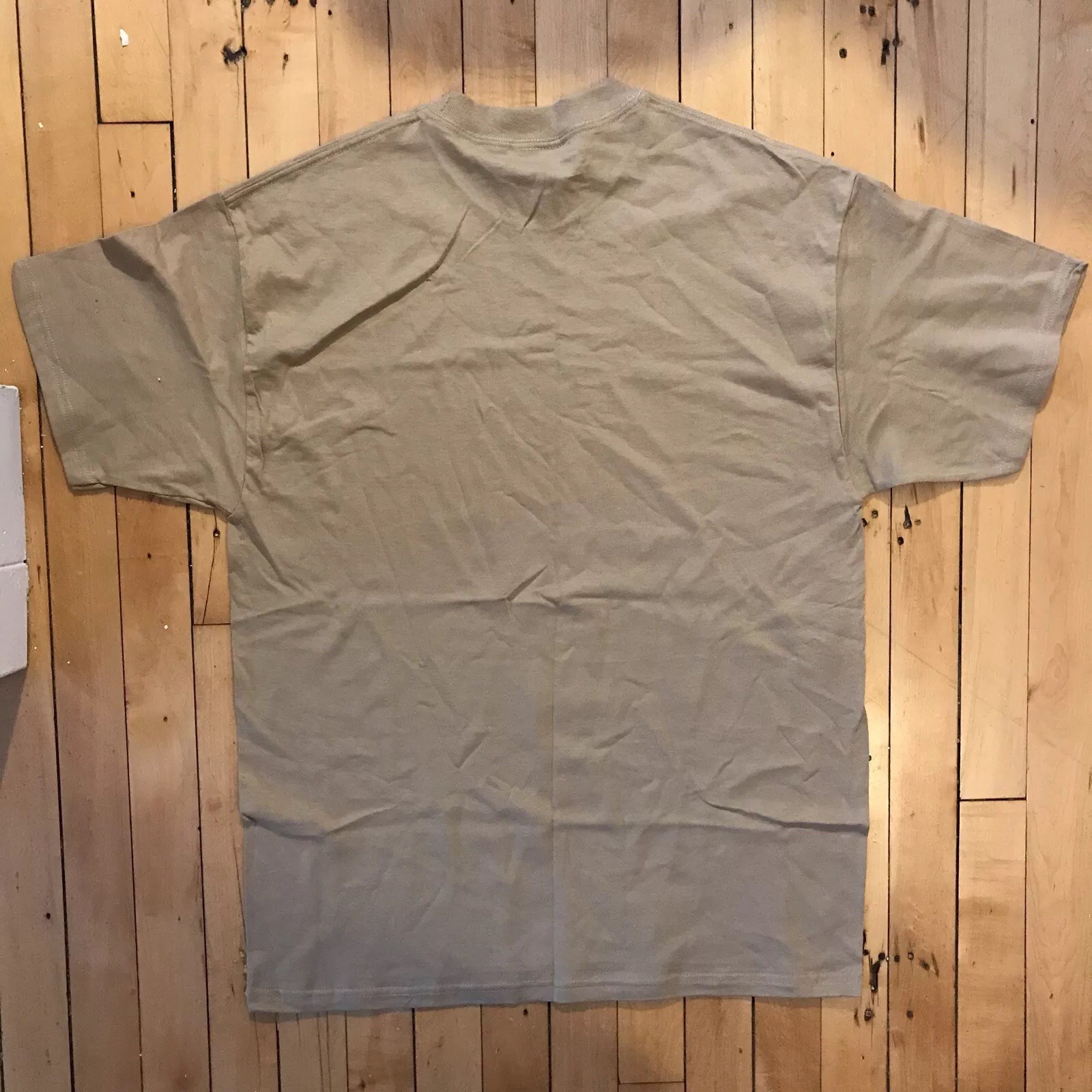 NWOT Desert Sand 100% Cotton T Shirt Adult Large Blank No Pocket gallery