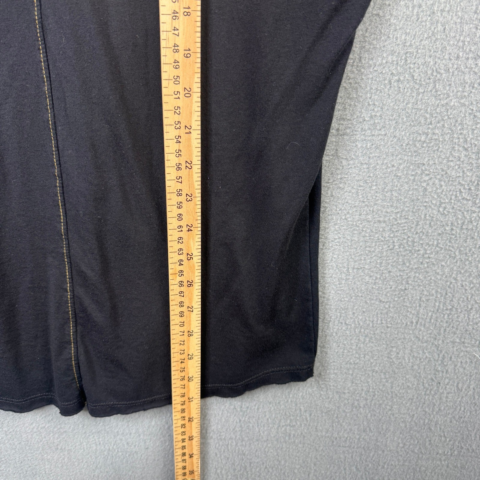 One Golden Thread Unisex Size XL Black Long Sleeve T-Shirt Tencel Supima Cotton gallery