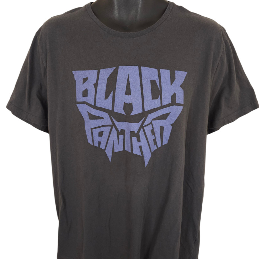 Black Panther T Shirt Mens Size XL Gray Marvel Comics Movie Promo gallery