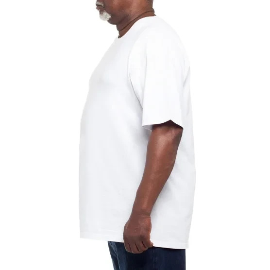 Kirkland Men's 6-pack White 100% Cotton Crew Neck T-shirt S M L XL XXL 3XL gallery