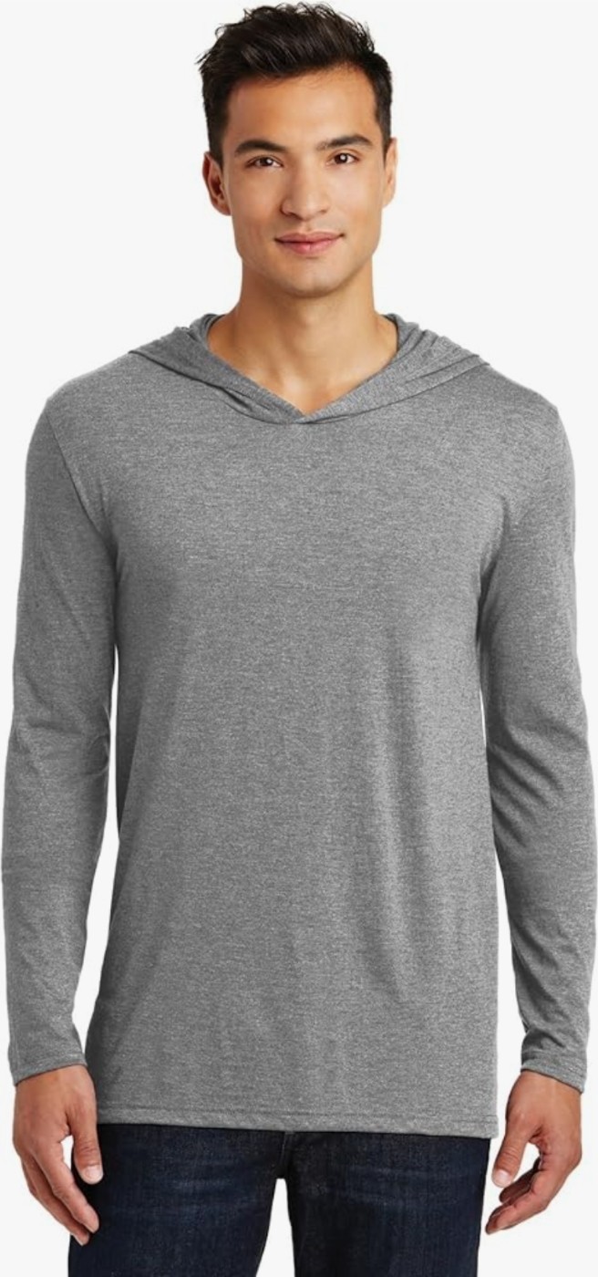 3 MEN'S HOODED SHIRTS SIZE MEDIUM TRI BLEND DISTRICT MADE gallery