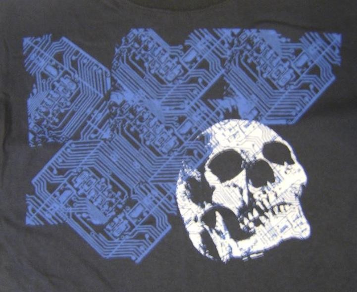 Y2K Skull & Geometric Design T SHIRT Mens Sizes Awesome New With Tags 2007 gallery
