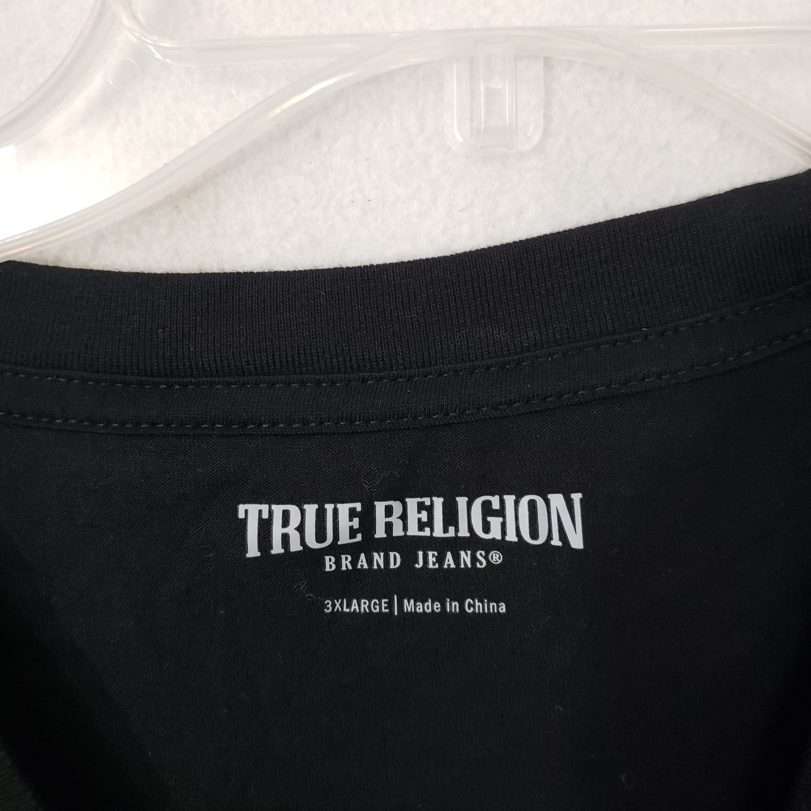 New NWT TRUE RELIGION Logo Graphic Short Sleeve Crew Neck Tee Men's 3XL Black gallery