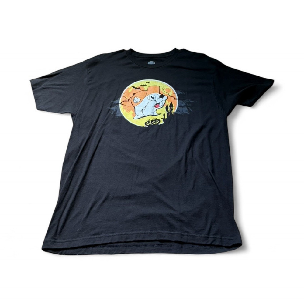Buc-ee’s Halloween “Let’s Boo This!” Graphic Print Black T-Shirt L Cotton