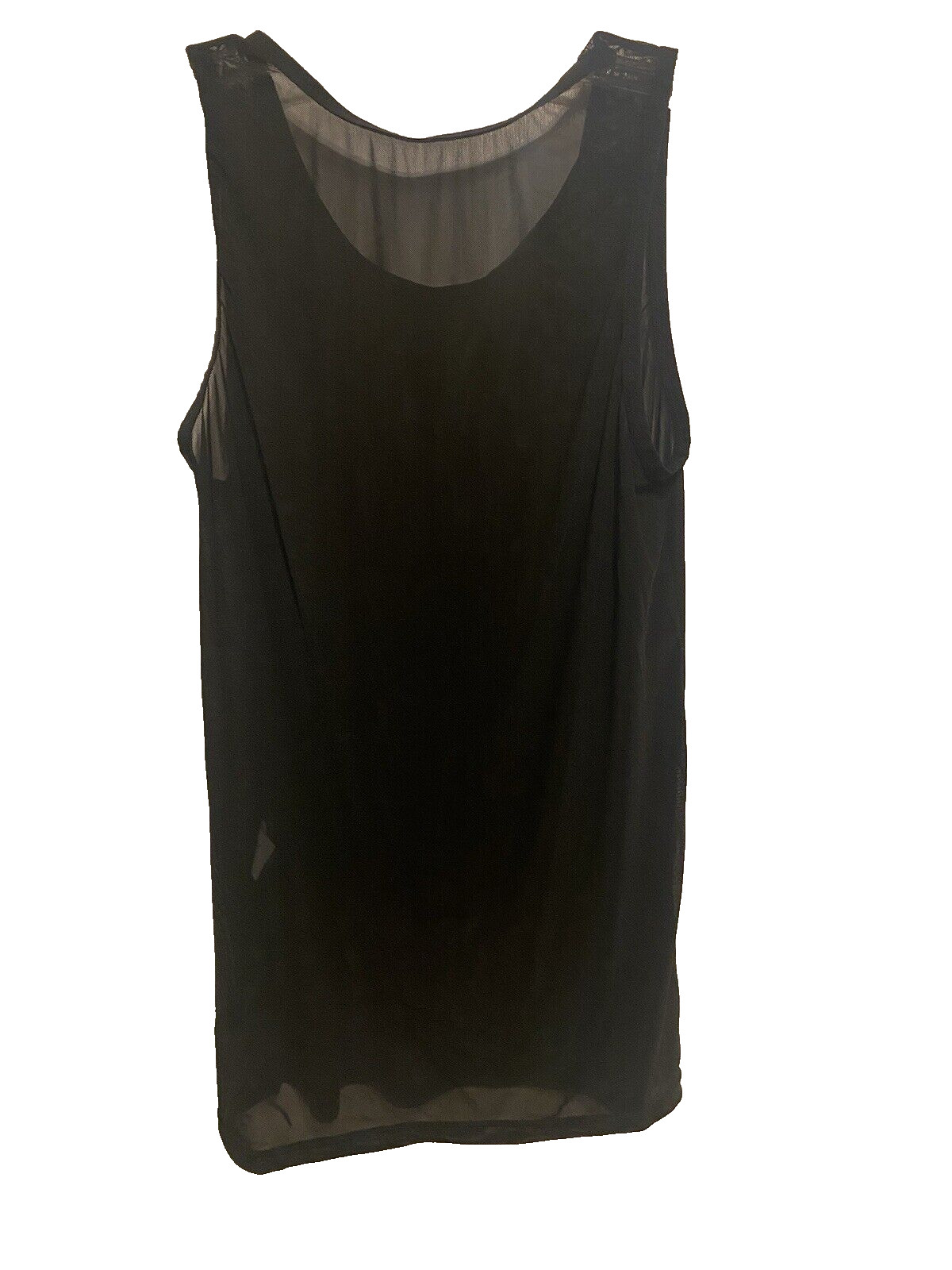 Fankazi Men's Breathable Soft Mesh Tank Top Black NWOT Medium Polyester Blend gallery