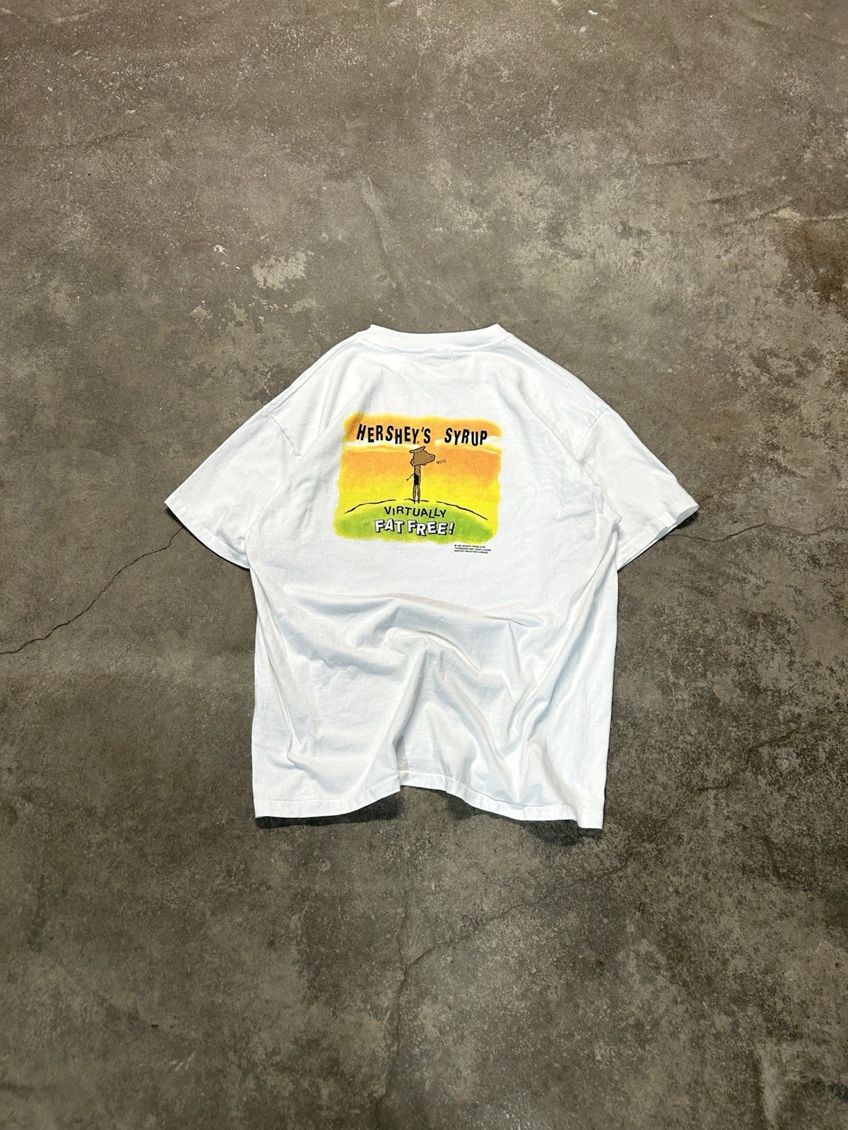 1993 Hersheys Chocolate Syrup Promo Tee Size XL gallery