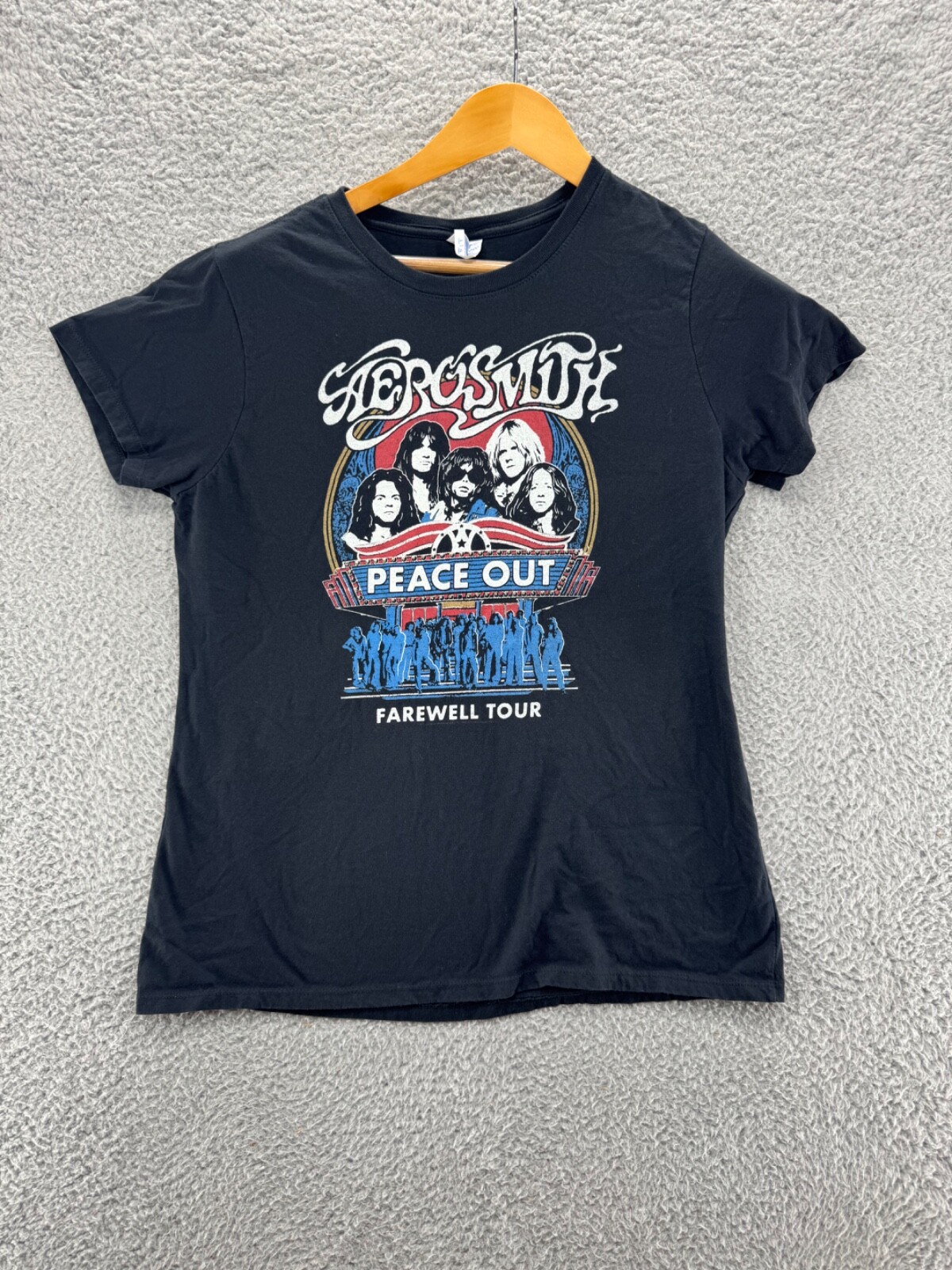Aerosmith Peace Out Farewell Tour Adult Graphic Cotton Band T-Shirt Tee Sz Large gallery