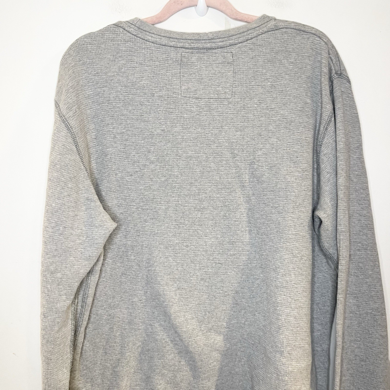 Aeropostale Shirt L/S Thermal Waffle Embroidered Distressed Y2k Grunge XL gallery
