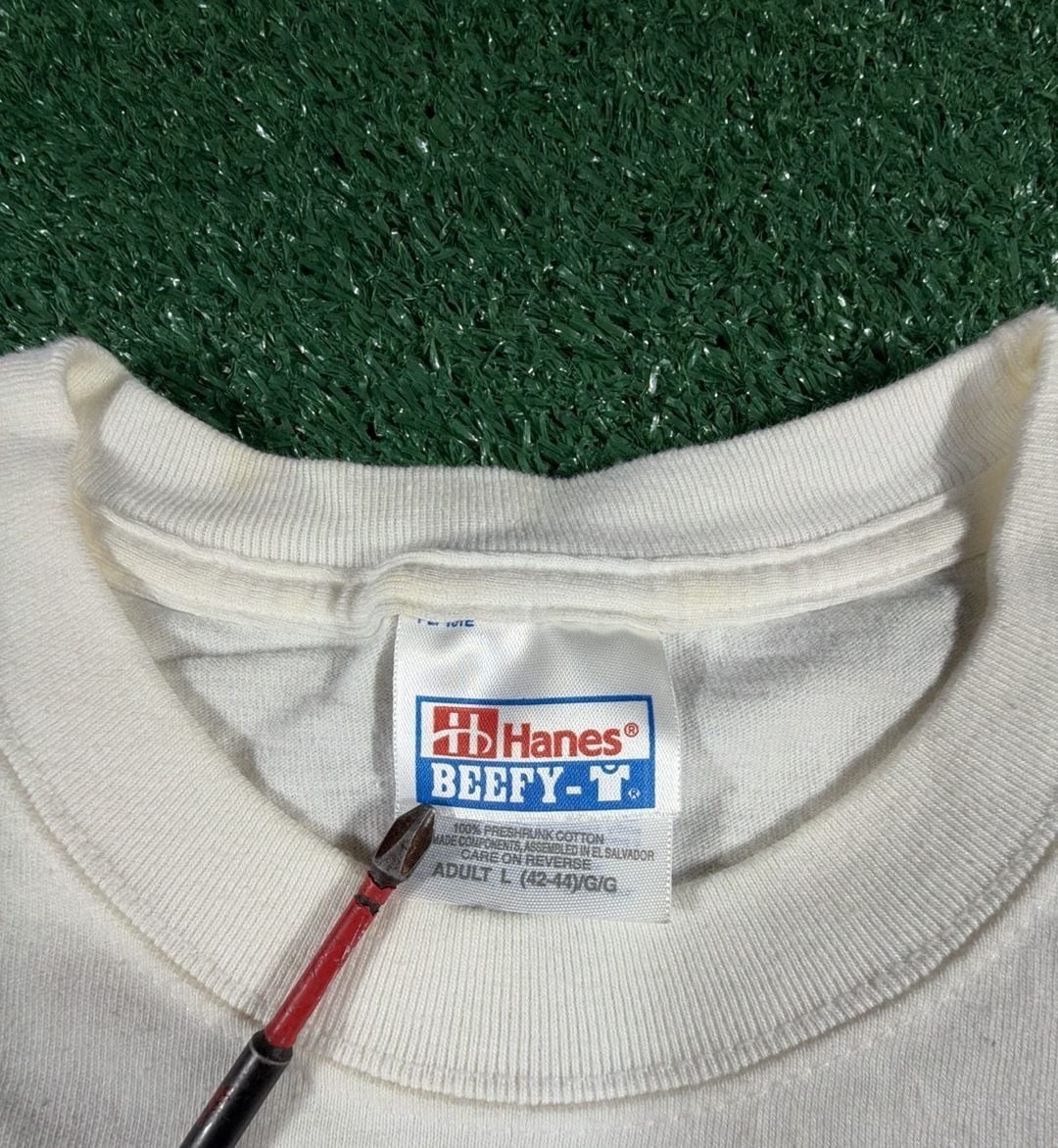 Hanes Beefy-T Lights In The Heights Woodland Heights 2001 Vintage Shirt gallery