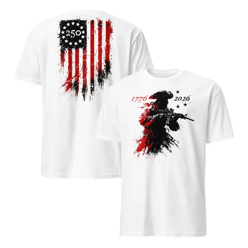 America 250th Anniversary Patriotic T-Shirt, 1776–2026 Revolutionary Soldier gallery