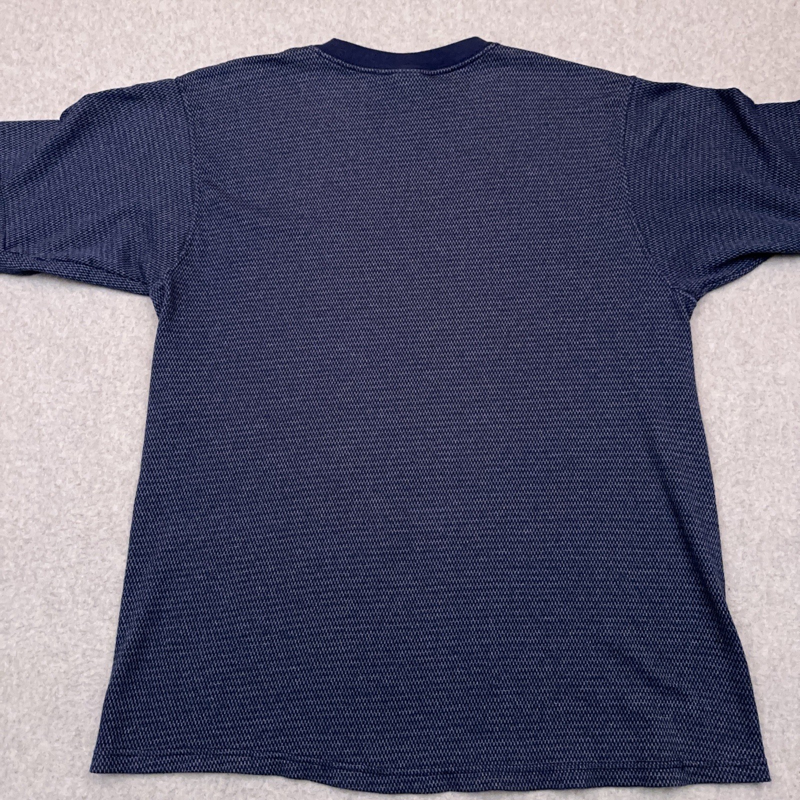 Vintage Starter Athletic T-Shirt Men's XXL Blue Geometric Embroidered Logo Crew gallery