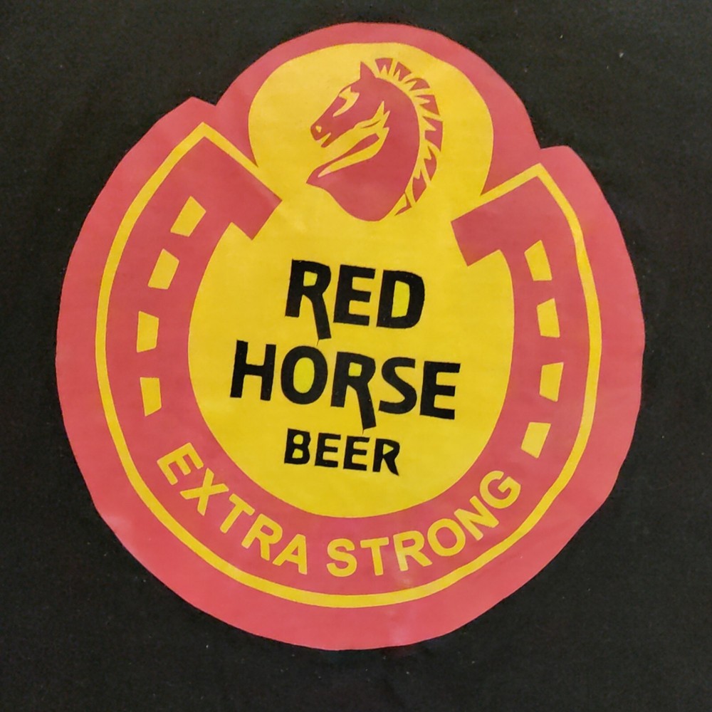 VTG. RED HORSE BEER Philippines Australian Gold Medal Winning BEER T-shirt L