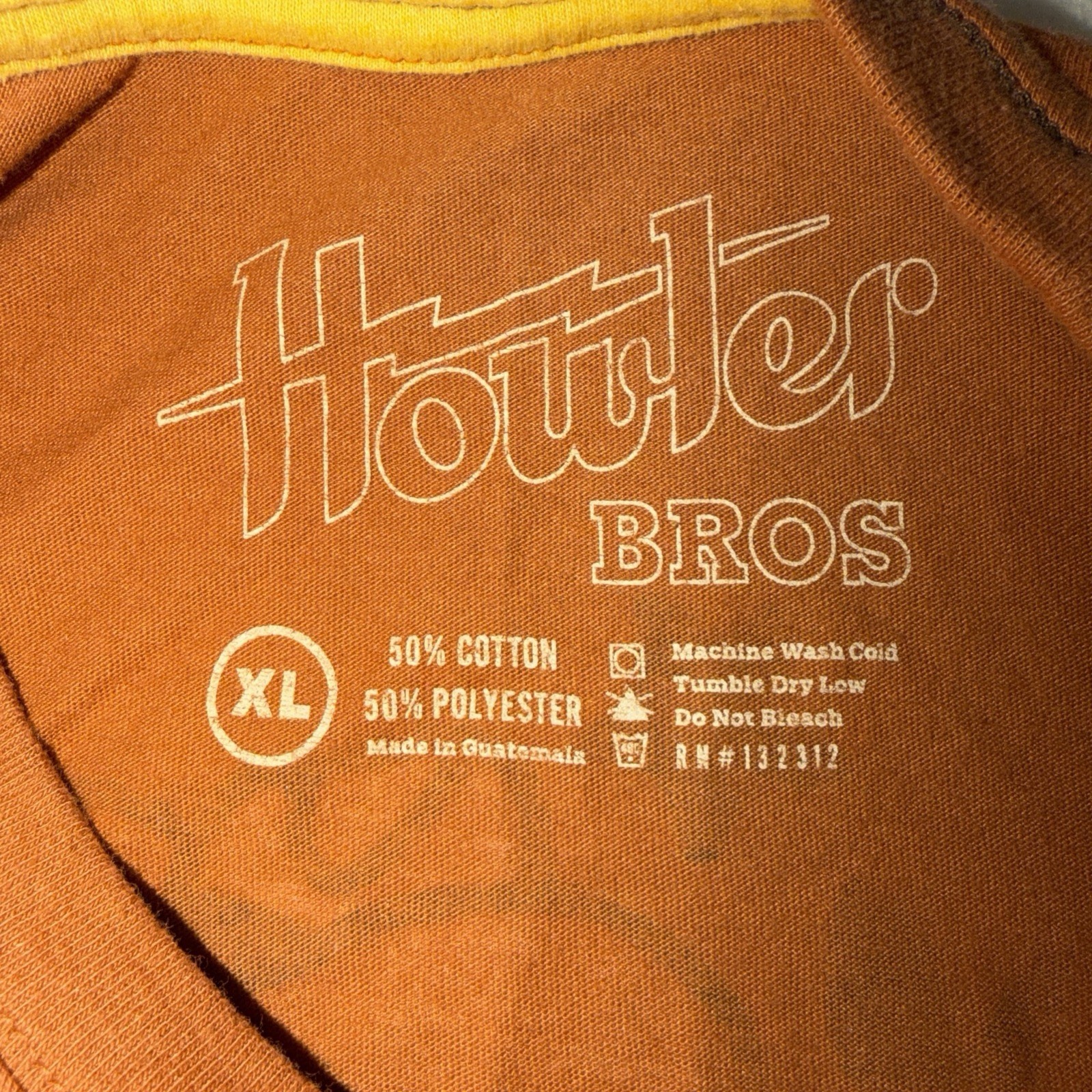 Howler Brothers Mens XL Burnt Orange Graphic Pocket Tee T Shirt Cowboy Outdoor gallery
