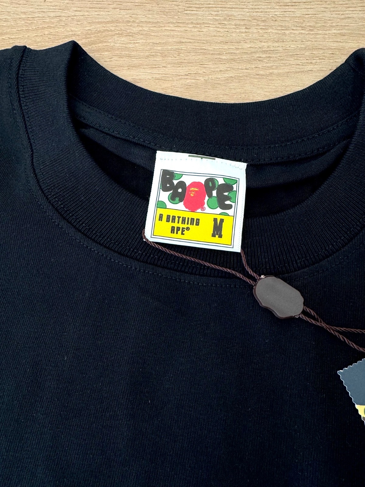 A Bathing Ape BAPE Black Logo Graphic T-Shirt Men's Cotton S-XXL gallery