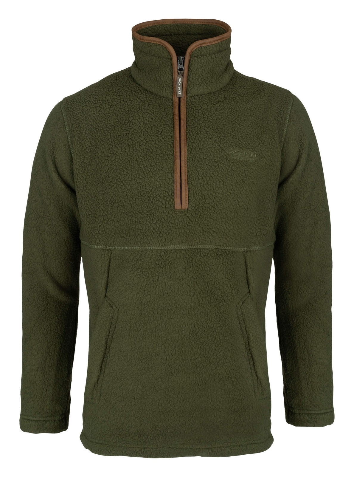JACK PYKE Mens Half Zip Sherpa Fleece Pullover – Deep Pile Warm Outdoor Jumper
