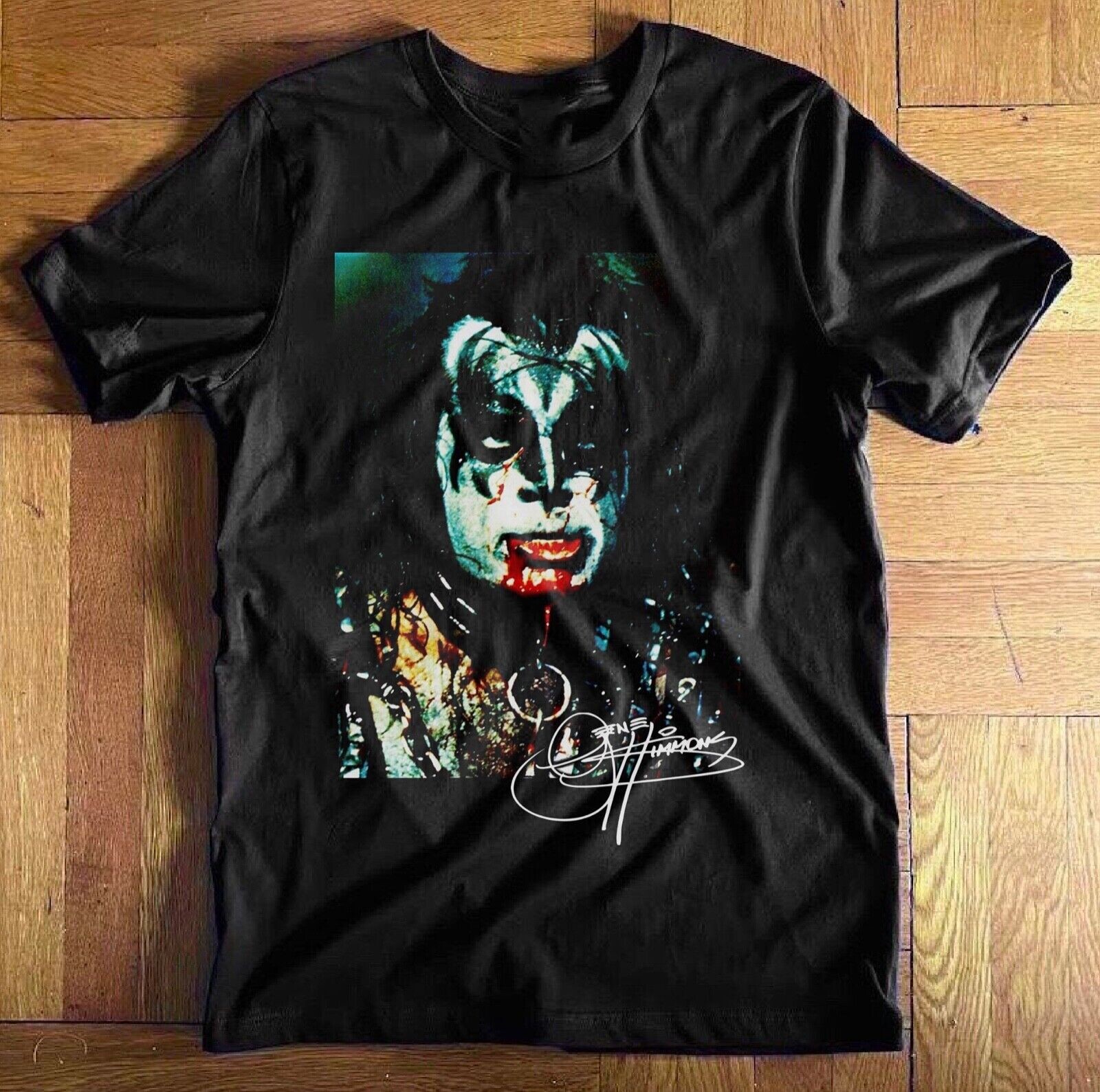 Vtg Gene Simmons Short Sleeve Cotton Black All Size Unisex Shirt JU174 gallery