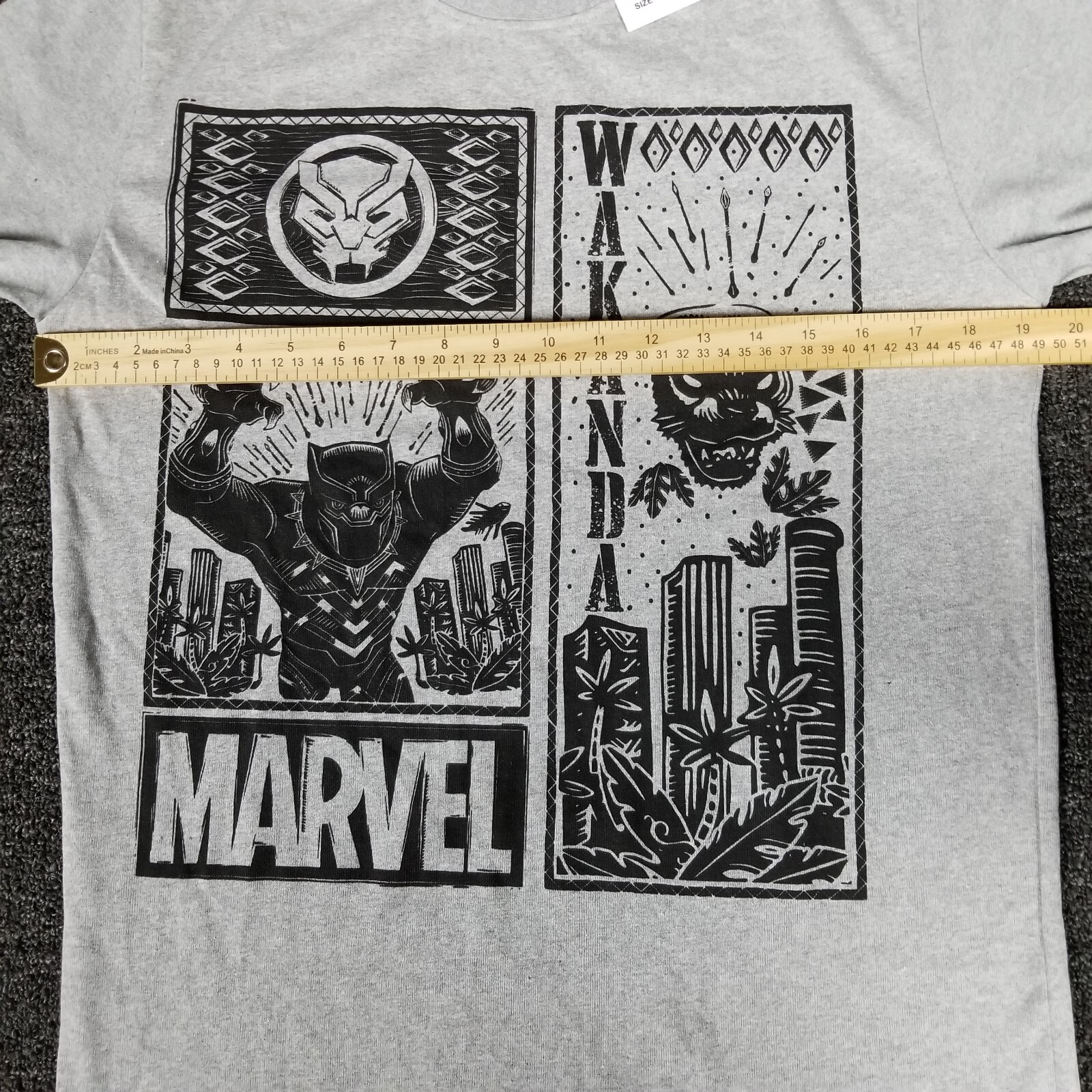 Marvel Shirt Mens Medium Black Panther Wakanda Crew Neck Short Sleeve Casual Tee gallery