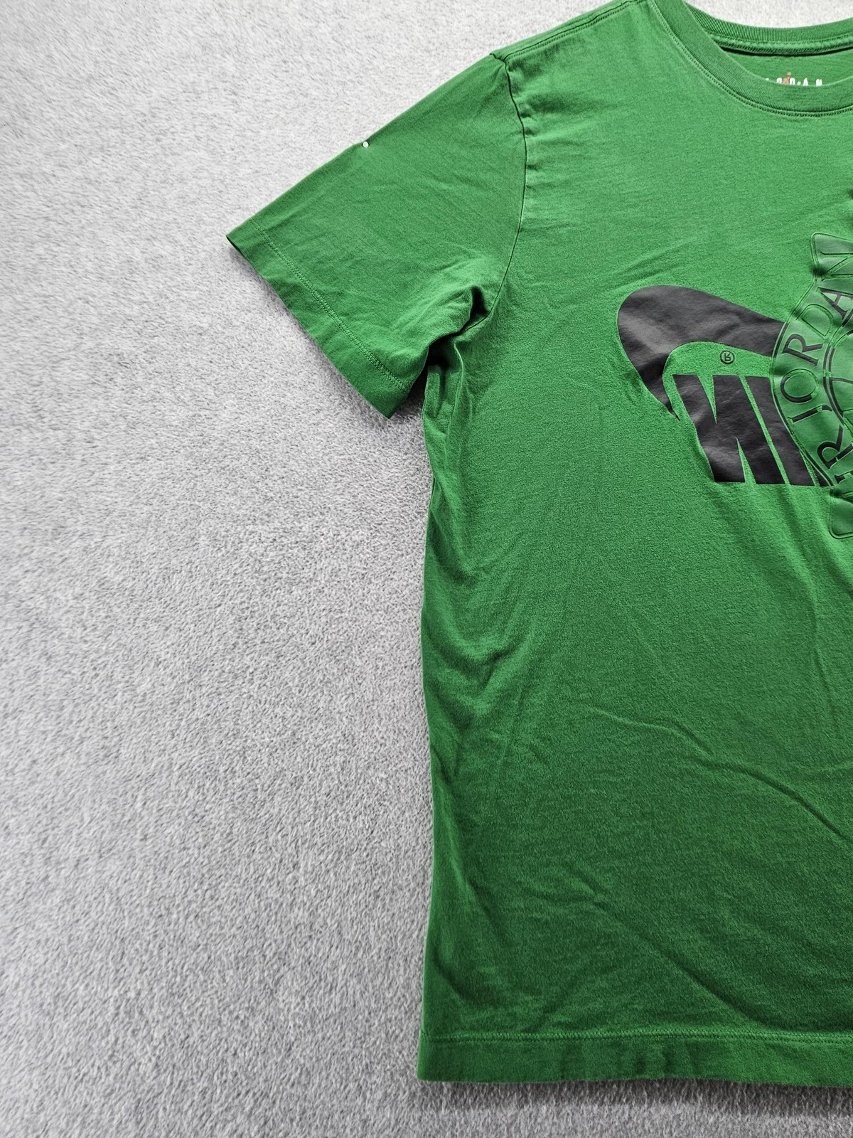 Jordan Shirt Mens Large Green Air Jordan Wings Basketball Graphic Tee Tagless gallery