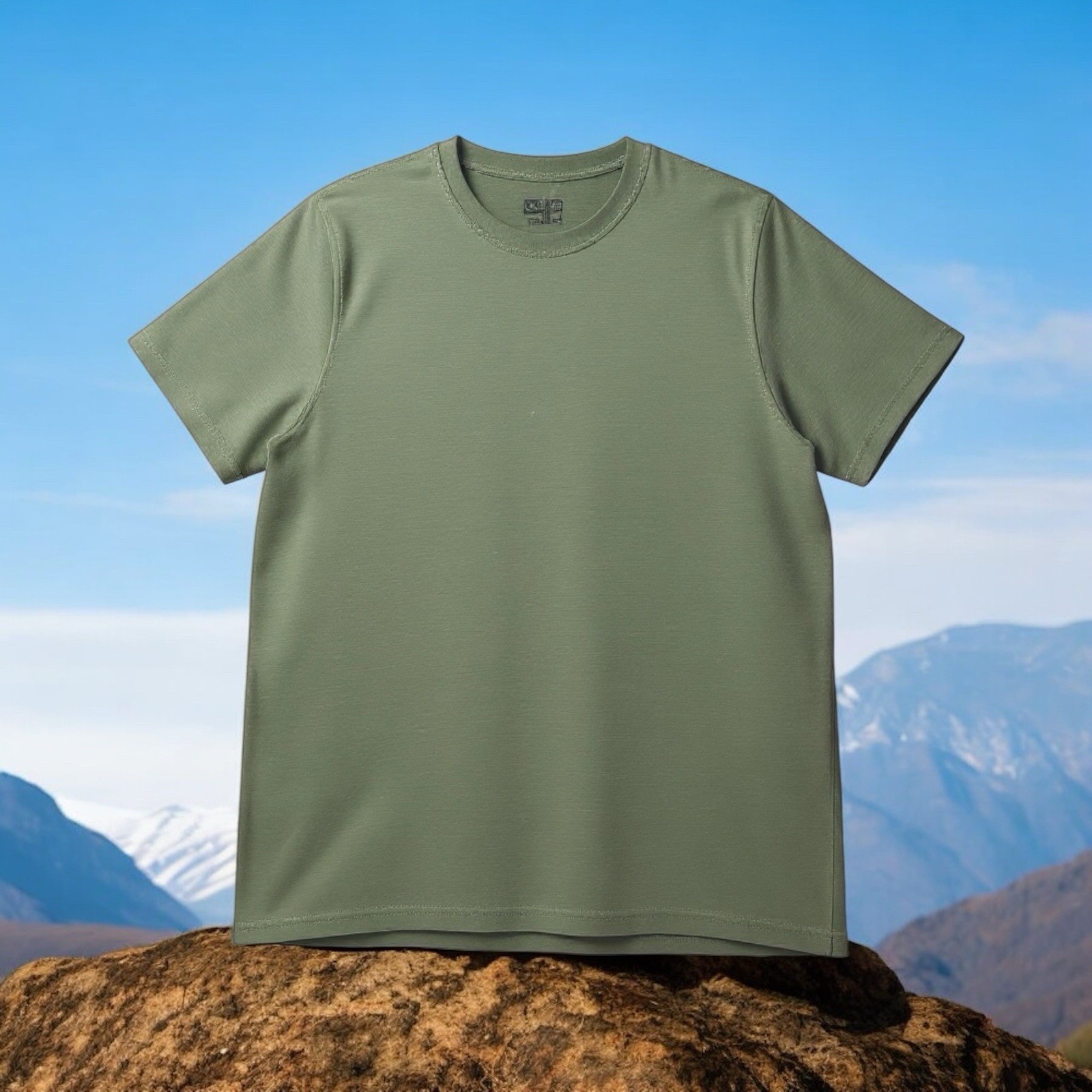 Common People Ottoman Texture Shirt Garment Dye Relaxed Fit Green L Ribbed Sleek gallery