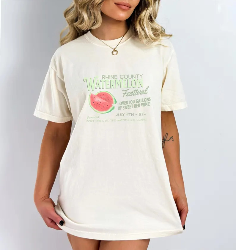 Country Watermelon Crawl Comfort Tee Line Dance Music gallery