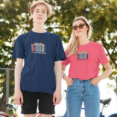 Books lover printed round neck short sleeve T-Shirt Unisex