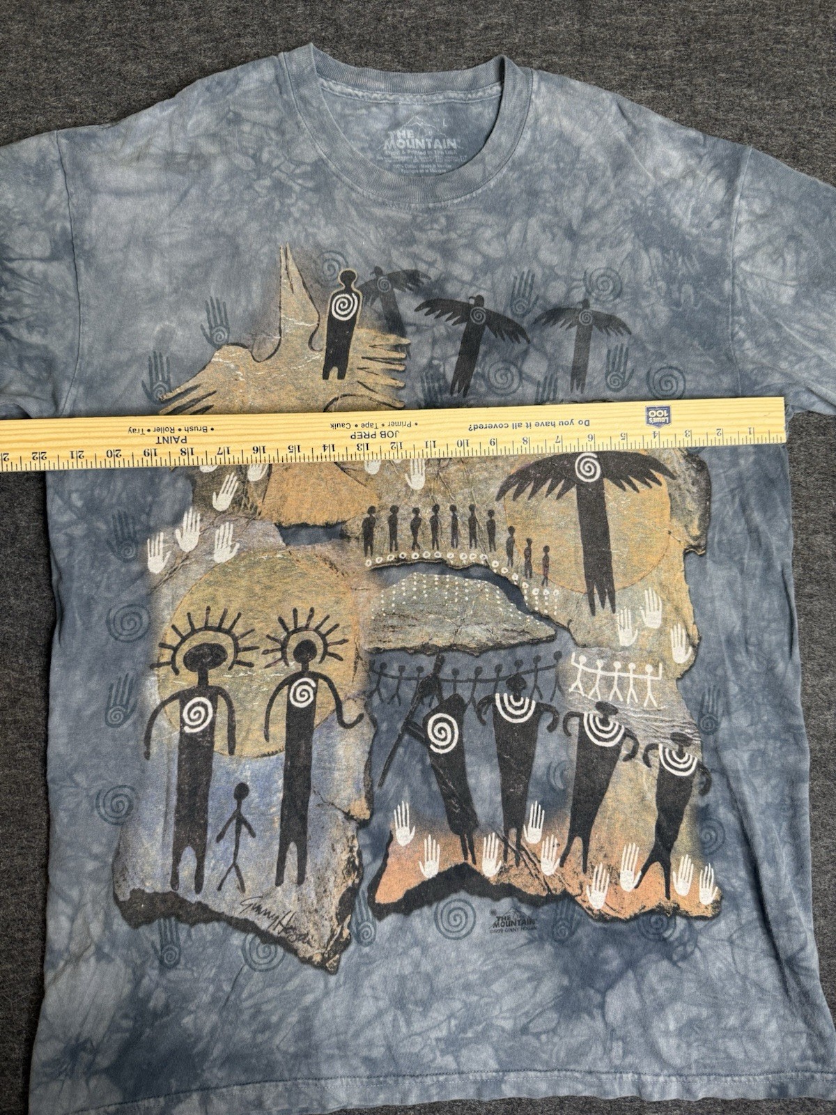 The Mountain Flight Of The Shaman Shirt Size L Vintage Short Sleeve Tie Dye gallery